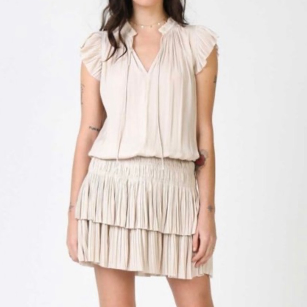 SEEK THE LABEL beige mini dress